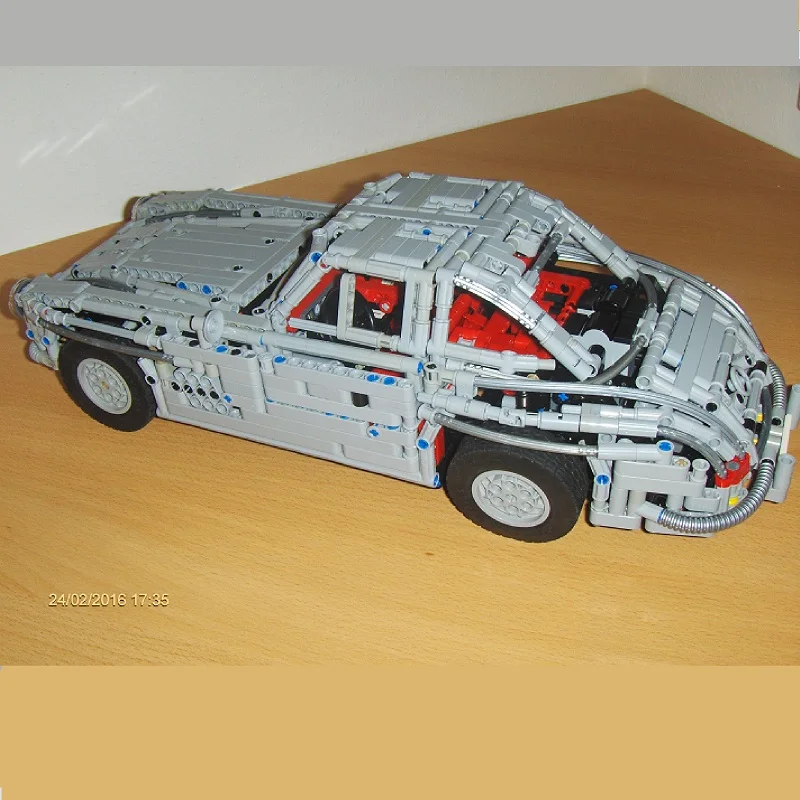Buildmoc 300SL ི Gullwing Supercar Racers автомобили Спортивная модель автомобиля строительные