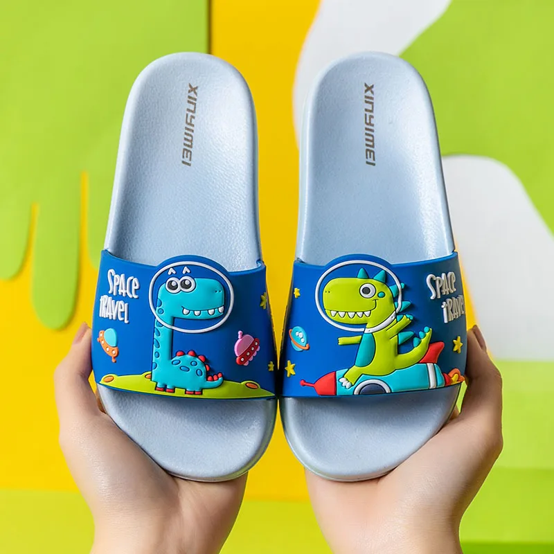 

2021 New Cute Kids Shoes Dinosaur Fruit Duck Car Baby Slippers Children Slippers Boys Girls Shoes Top Quality Toddler Shoes Home