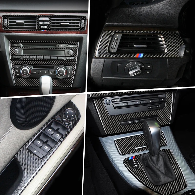 

Accessories for BMW 3 Series E90 E92 E93 Car Gearshift Air Conditioning CD Panel Door Armrest Cover Trim Decorative Car Sticker