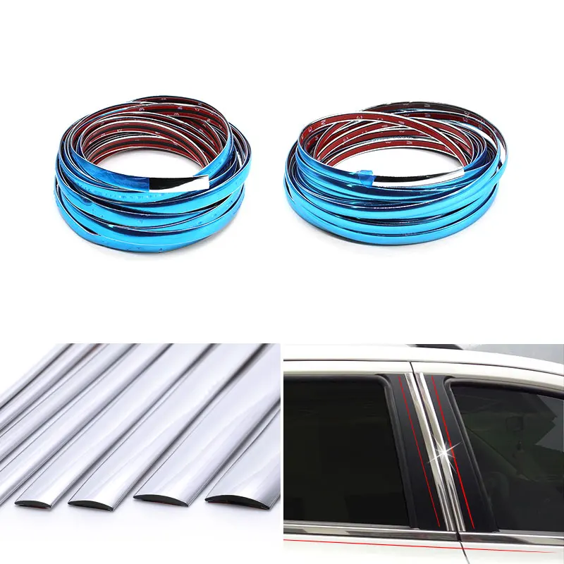 

Хромированные молдинги для автомобильного стайлинга «сделай сам», декоративная полоска для бампера, с защитой от царапин и ударов, 15 мм * 5 м