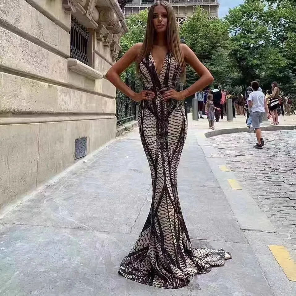 Simly тара Роскошные блестящие вечерние платья Знаменитости Женские сексуальные с