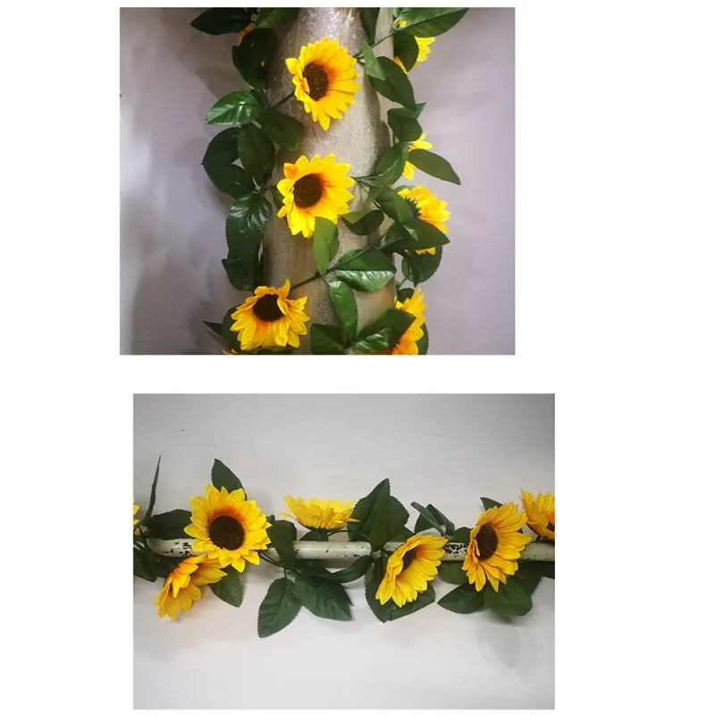 Горячие искусственные цветы Подсолнухи большие подсолнухи намоточные полоски