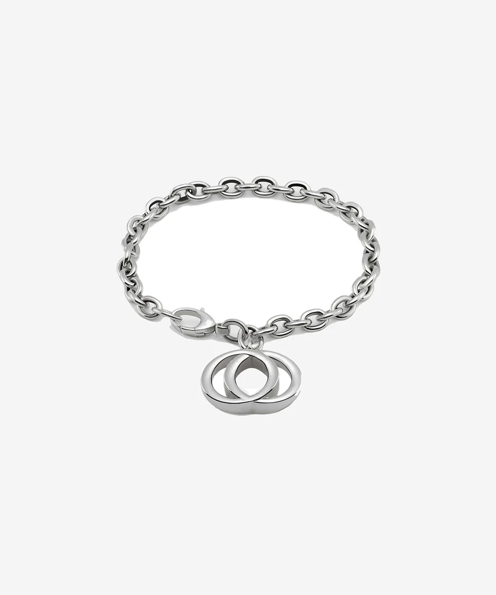 

2021 trend luxury brand retro bracelet men silver bead bracelet women wrist bracelet letter