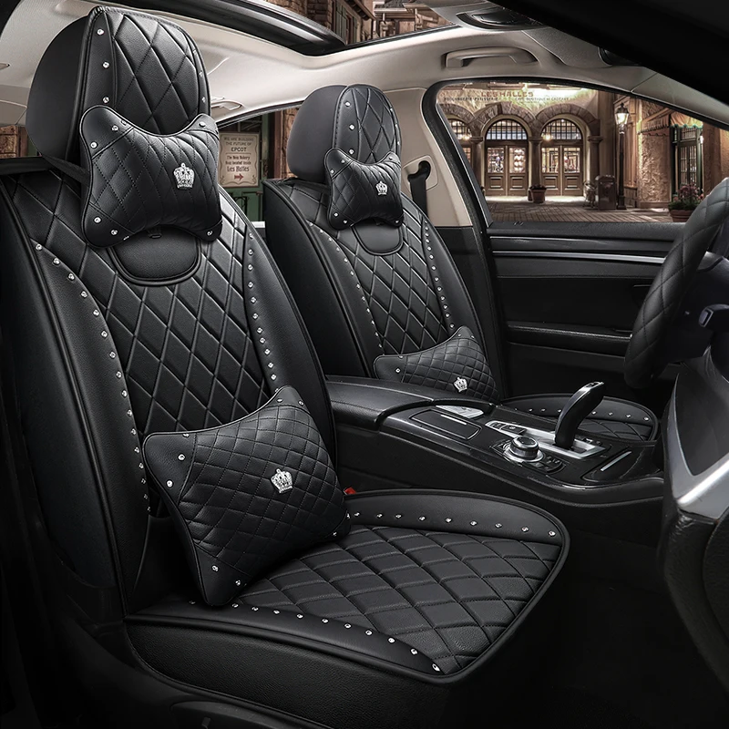 Пленка с полным покрытием из эко кожи авто чехлы сидений PU Кожаные для автомобиля