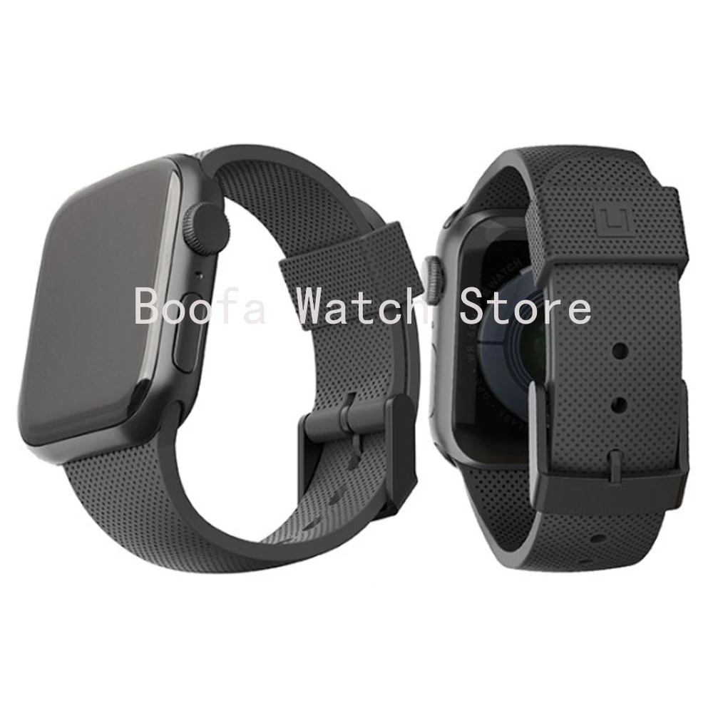 

Silicone Strap For Apple Watch Band 44mm 42mm 40mm 38mm For iWatch Series 6 SE 5 4 3 2 se For UAG Sport Watchband Solo Bracelet
