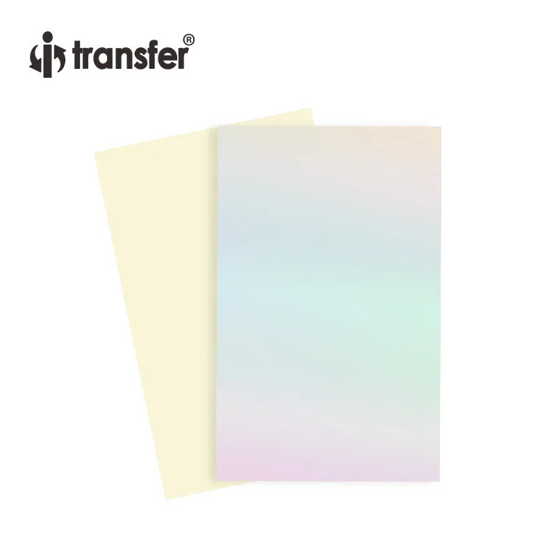 i-Transfer A4 Self-Weeding No Cut Toner Transfer Paper Reflective Foil Rainbow