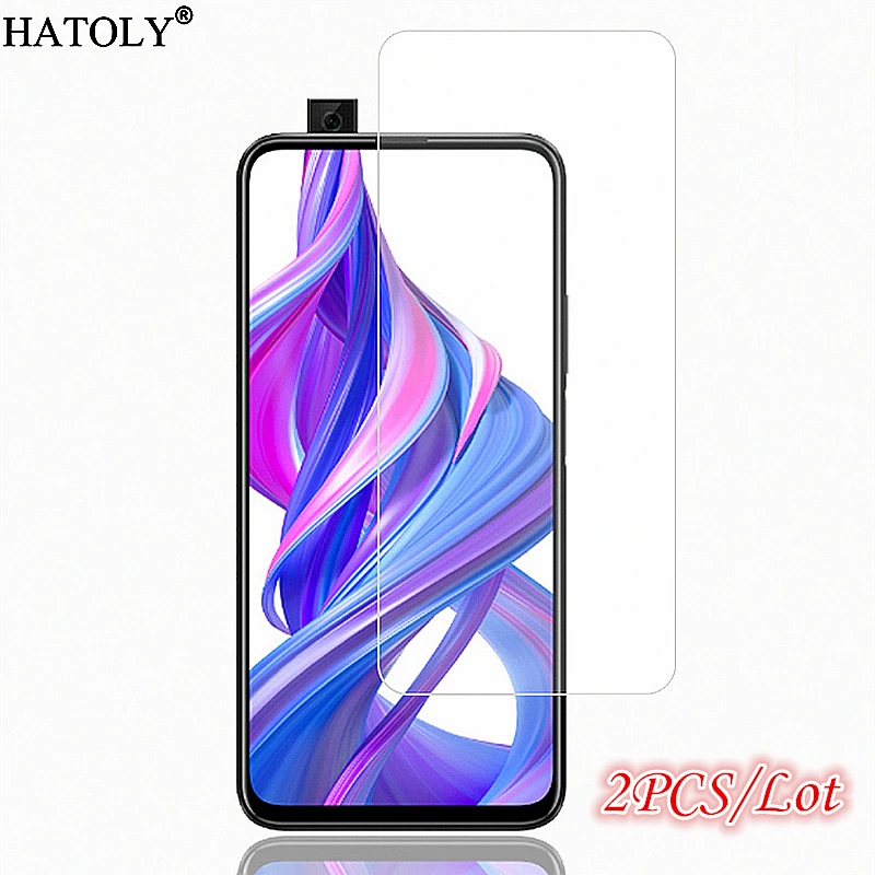 2 piezas de vidrio templado Honor 9X Pro para Huawei Honor 9X Pro Protector de pantalla de tel&eacute;fono pel&iacute;cula de vidrio Protector para Honor 9X Pro-0
