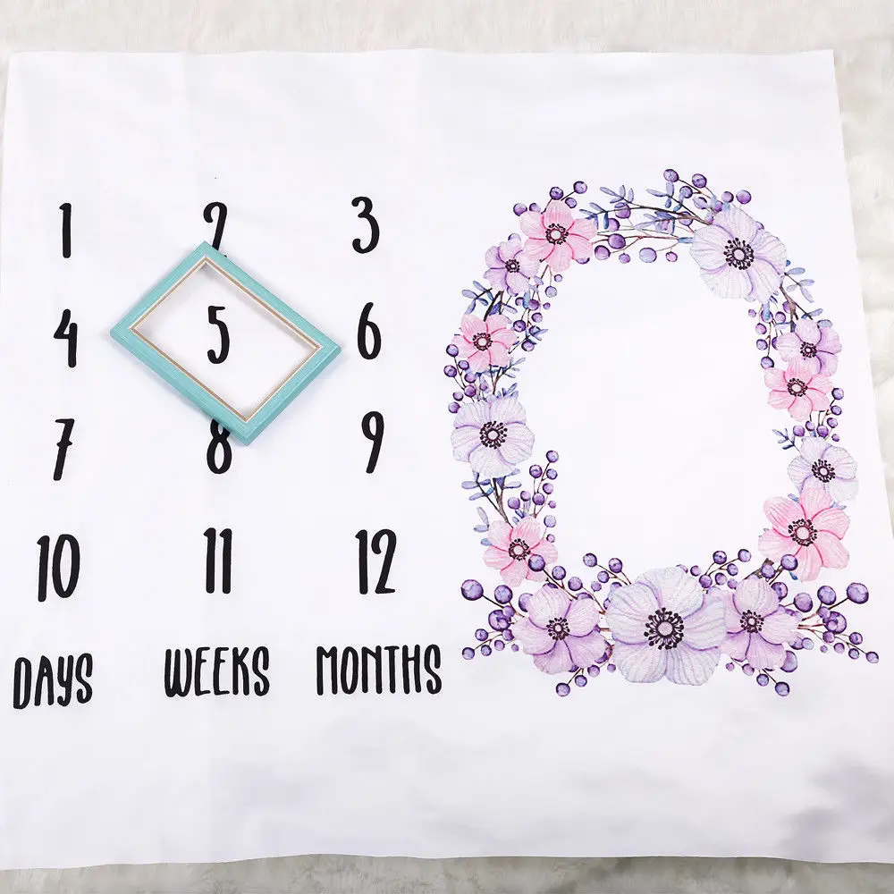 Милый детский фон для фотографий одеяло домашний декор унисекс цветочное Мягкое