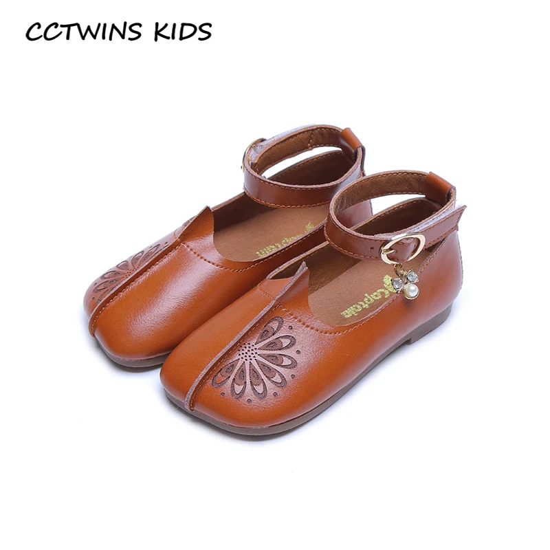 

CCTWINS Kids Shoes 2020 Autumn Toddler Brand Mary Jane Children Fashion Princess Shoes Baby Girls Pearl Party Flat GM2694