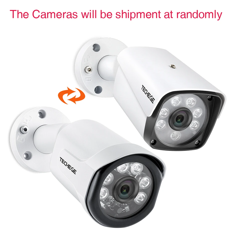 Techege AHD камера 1080P CCTV пуля водонепроницаемый металлический корпус ночное видение