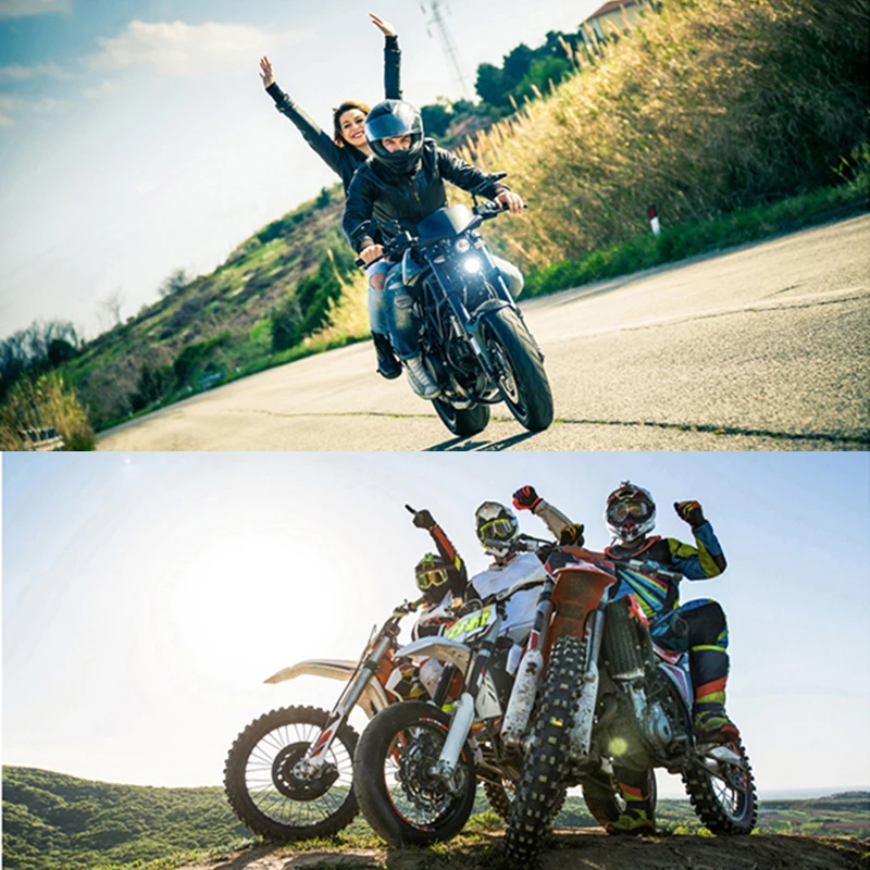 Bluetooth-гарнитура D5 для мотоциклетного шлема с двойным козырьком и поддержкой Bluetooth