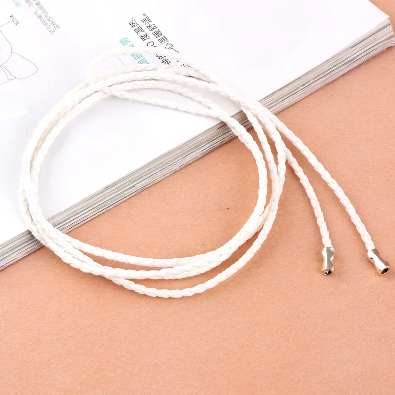 Популярный винтажный пояс из искусственной кожи плетеный для платья широкий