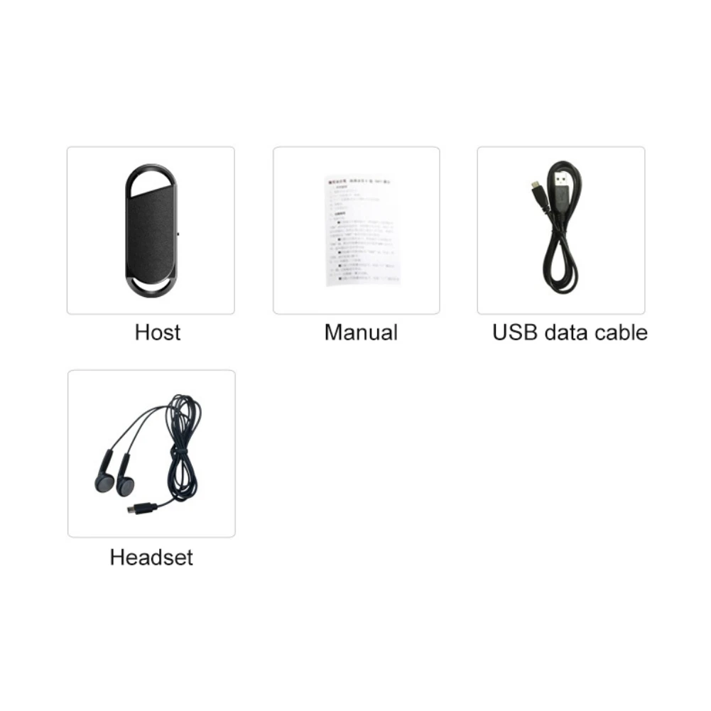 

Greatlizard Portable Mini Keychain Recorder One-button Recording And Save Recorder Built-in High Quality Microphone
