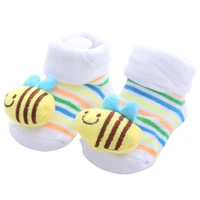 1 pair baby boy socks cotton baby socks rubber anti slip boy girl floor kids toddlers sock spring animal infant newborn gift
