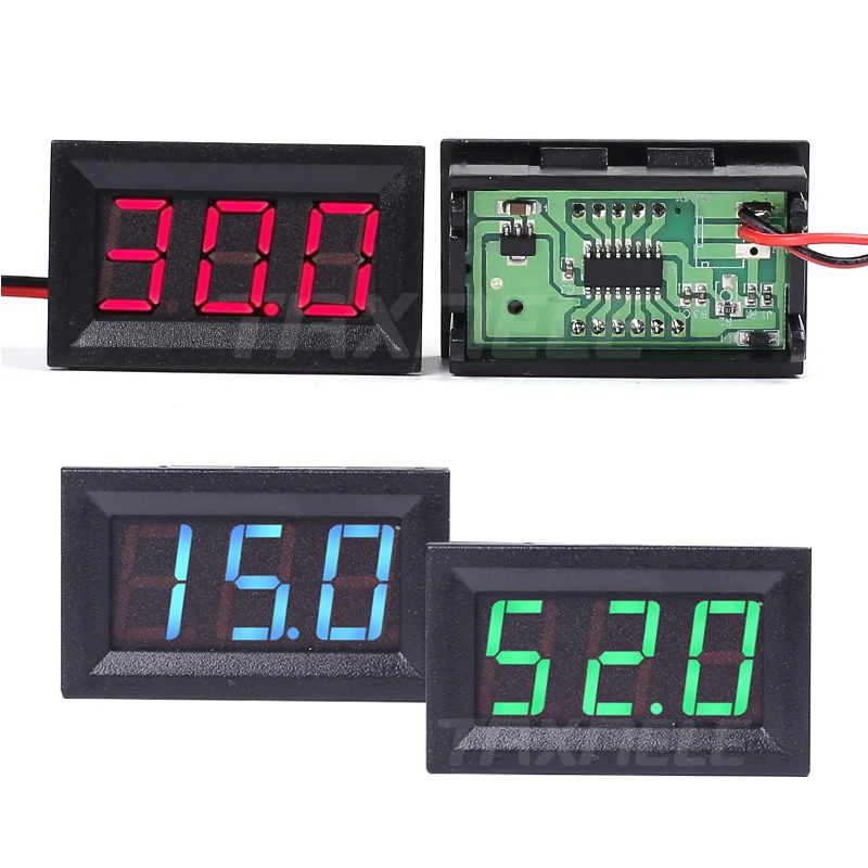 Цифровой вольтметр с 2 проводами 4 5 30 в пост. Тока 120 В 0 56 дюйма 500 перем.