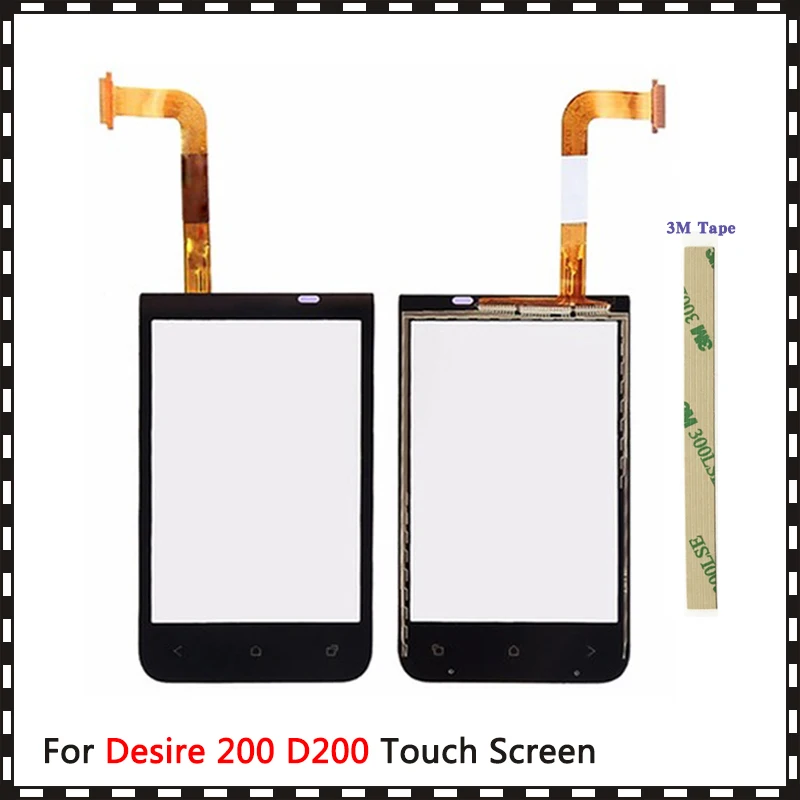 

Сменный высококачественный дигитайзер сенсорного экрана 3,5 дюйма для HTC Desire 200 D200, внешнее стекло, панель объектива