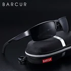 BARCUR полу поляризированне без оправы алюминиево-магниевым солнцезащитные очки спортивные солнцезащитные очки мужские женские солнцезащитные очки