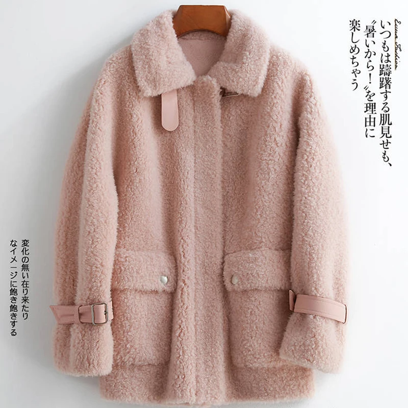 

ear Coats Casual Street Lady Pocket Thick Outwears Women Winter Faux Fur Warm Jackets Coats Vintage Loose Female Teddy B
