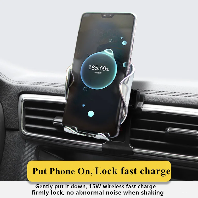Автомобильный держатель для телефона с креплением на решетку вентиляции и