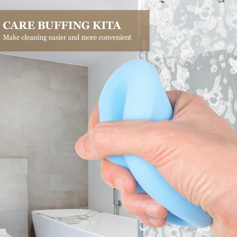 

4pcs Durable Round Crimping Sponge Practical Cleaning Sponge Waxing Sponge