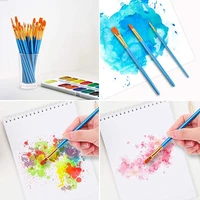 20pcs artist paint brush paint brush acrylic oil watercolor human face painting beginnerchildren crafts supply