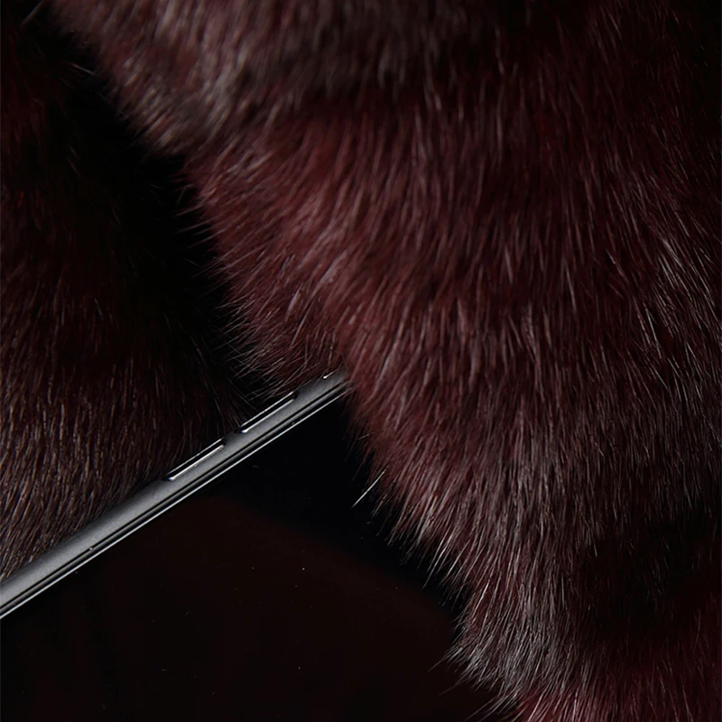 Новинка 2020 зимнее пальто из цельной норки женское длинное Горизонтальное тонкое