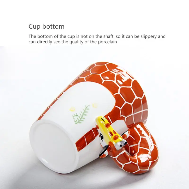 Креативный подарок керамическая кружка для кофе молока чая 3D в форме животного
