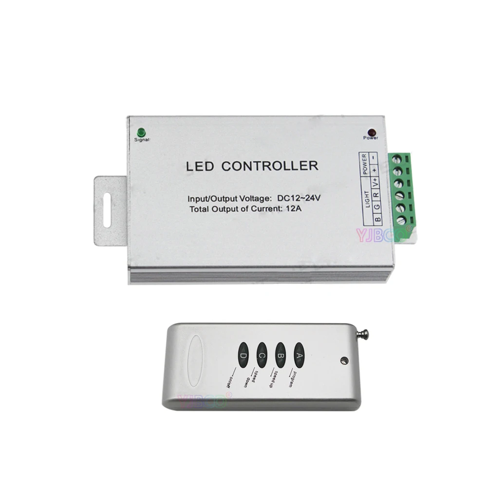 Оптовая продажа DC12 ~ 24V Led контроллер 12A 24A 30A 4 ключа RGB управления Лер RF