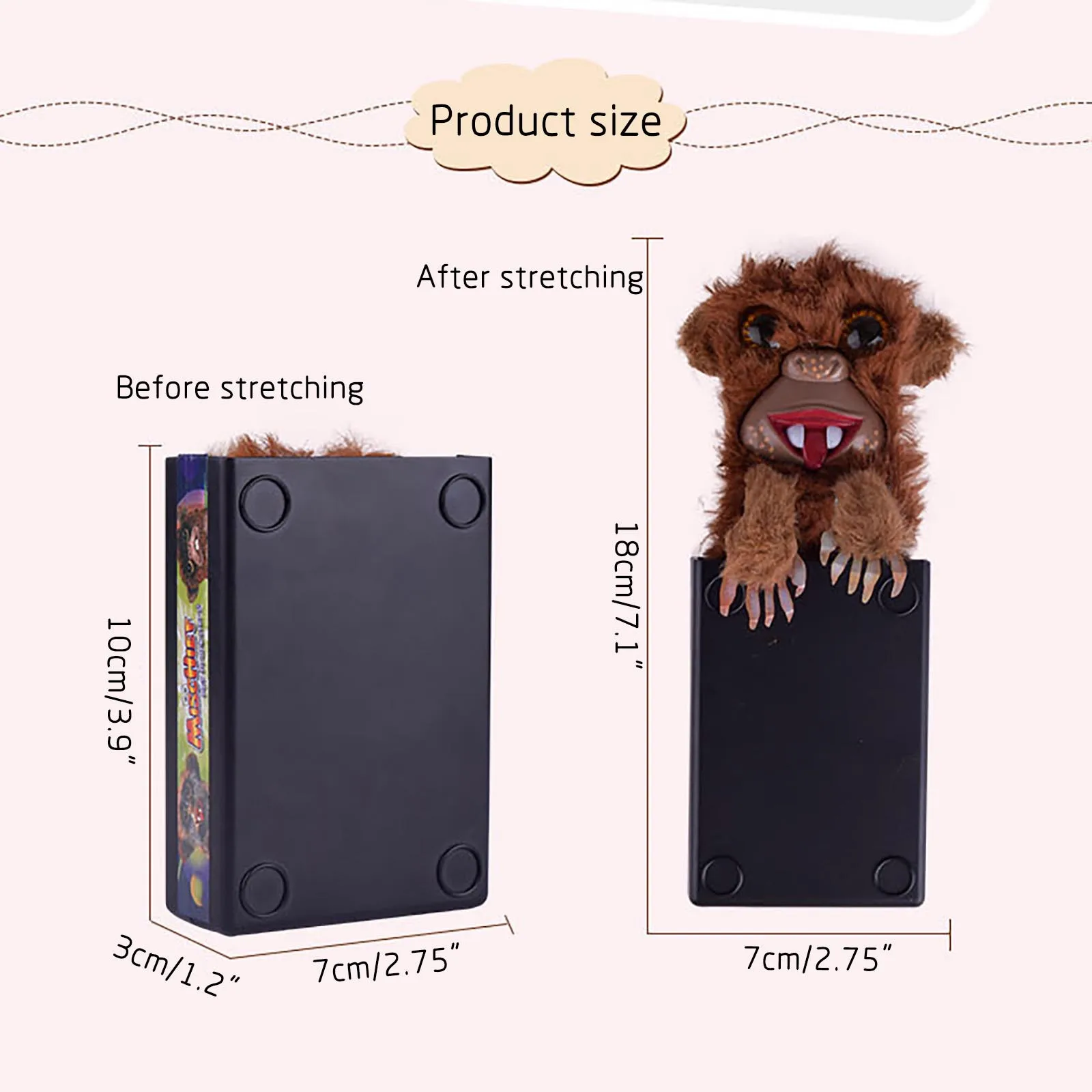 

Prank Scare Frightening Prank Toy Practical Joke Toys Fabric Prank Scare Box Surprise Joke Horror Funny Halloween Prank Toys