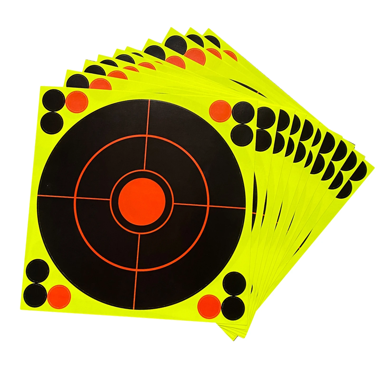 

10x 8'' Shooting Paper Target Hunting Splatter Targets Aim Object Sheets