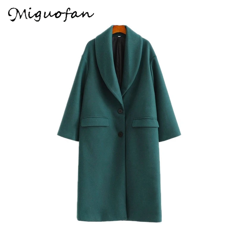 Женское кашемировое пальто длинное бирюзовое из смесовой шерсти верхняя одежда