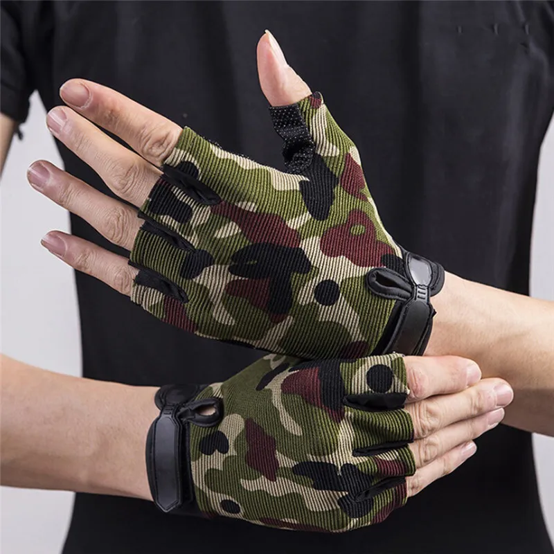 Противоскользящие перчатки на полпальца для тренажерного зала дома