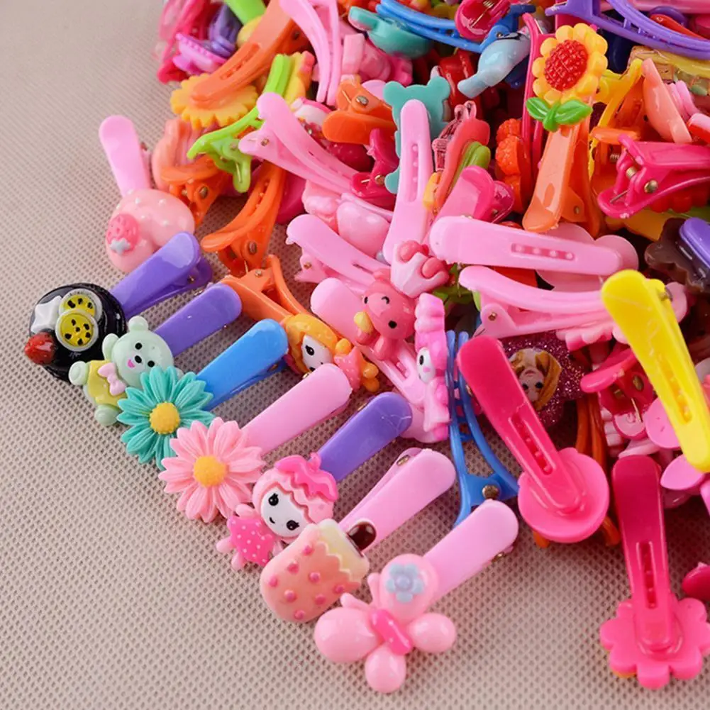 

1PC Random Children Headwear Korean Style Hair Duckbill Clips Hair Hairpins Cute Clip Cartoon B7L7