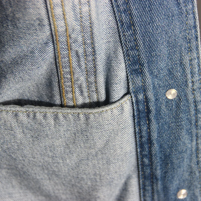 Винтажная Женская куртка 2019 осень-зима большие джинсовые куртки вымытые синие