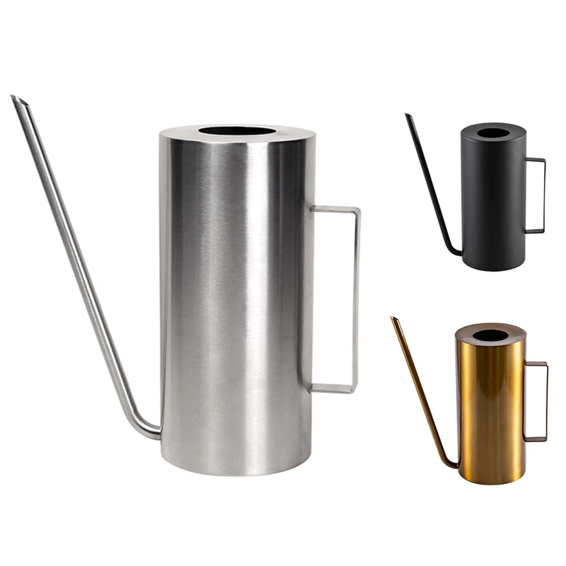 

Stainless Steel Watering Pot Gardening Potted Watering Can Use Handle for Watering Flower Plants Shower