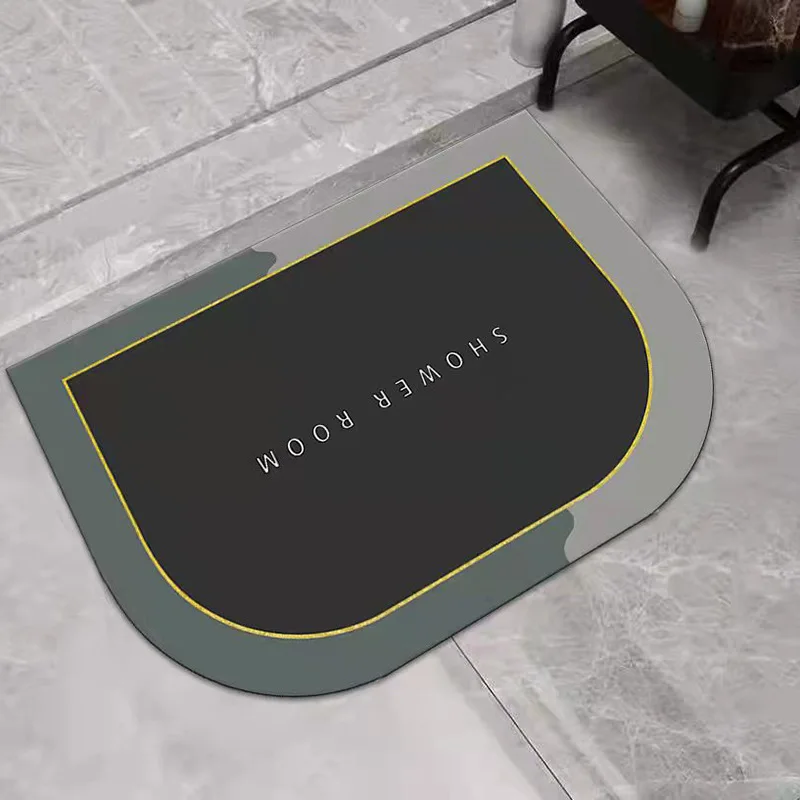 

Горячая Распродажа полукруглая-быстросохнущая Нескользящая супер впитывающая ковер для ванной быстро сохнущий нескользящий коврик Мягка...