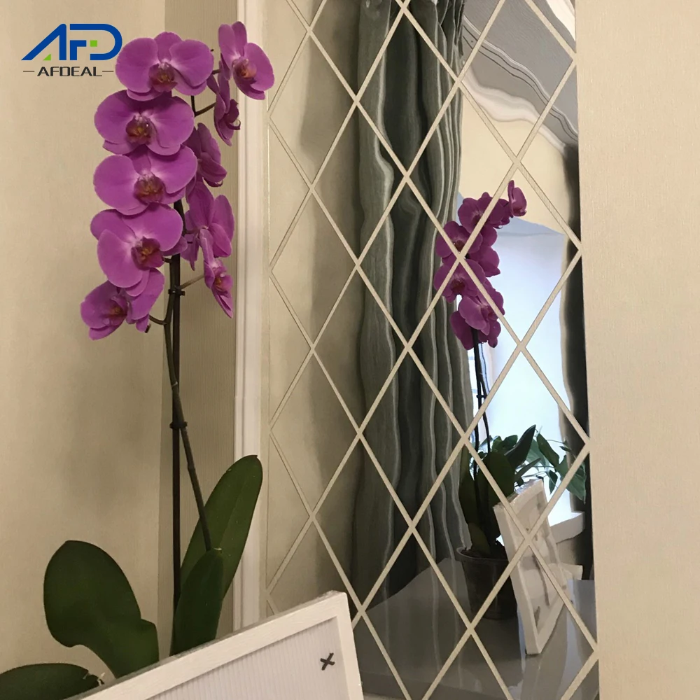 

DIY 3D Mirror Wall Sticker Triangle Acrylic Wall Stickers TV Background Living Room Wall Decor Home Decor adesivo de parede