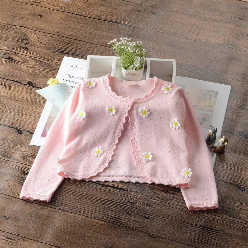 Кардиган для девочек свитер куртка 100 хлопок верхняя одежда 1 2 4 6 8 лет детская 2020 |