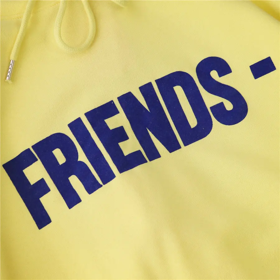 

Korean Style Flocking Letters Friends Kangaroo Pocket Terry Sweatshirt Dress Loose Large Size Hoodie for Women Spring and Autumn