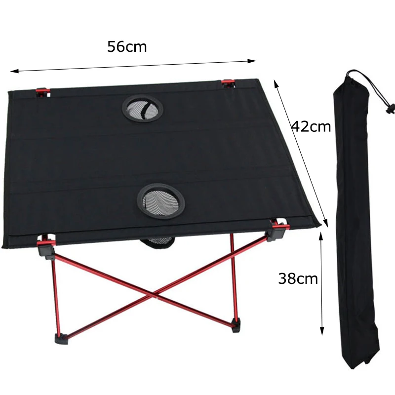 Портативный Легкий уличный стол для кемпинга складной из алюминиевого сплава