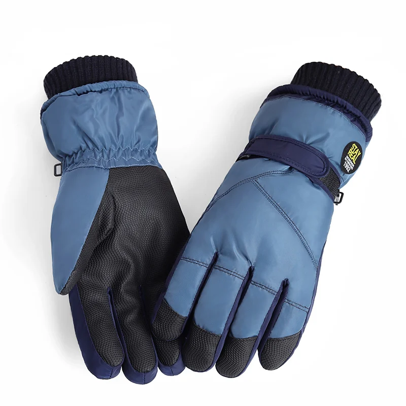 Зимние теплые мотоциклетные хлопковые перчатки мужские водонепроницаемые