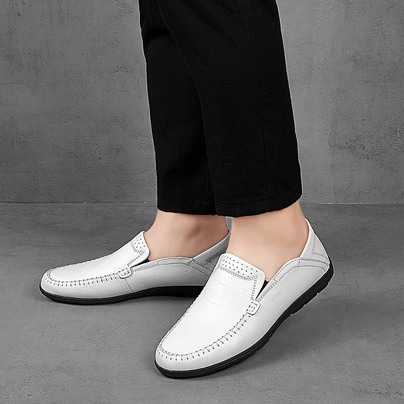 Новинка в британском стиле для мужчин большие размеры 37-46 слипоны Разделение Для