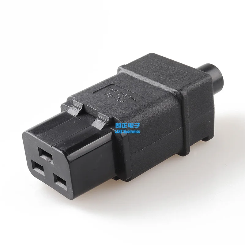 LZ-20-T1/T2 Горячая распродажа! 16A 250V черный IEC C19 C20 с разъемом «папа» Rewireable DIY Мощность 3-контактный разъем