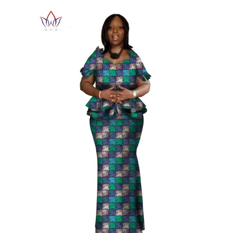 2017 Весна женская одежда бренда африканских Vestido 6XL Воск традиционные африканские