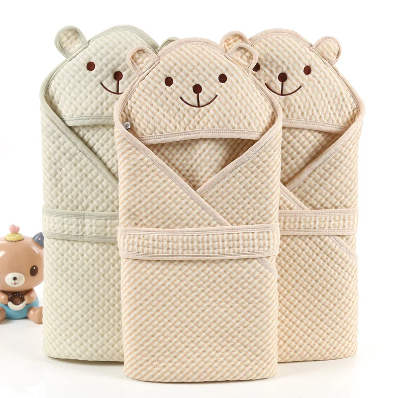 

Color cotton baby quilt spring and autumn newborn cotton quilt cartoon air layer fine packaging wholesale