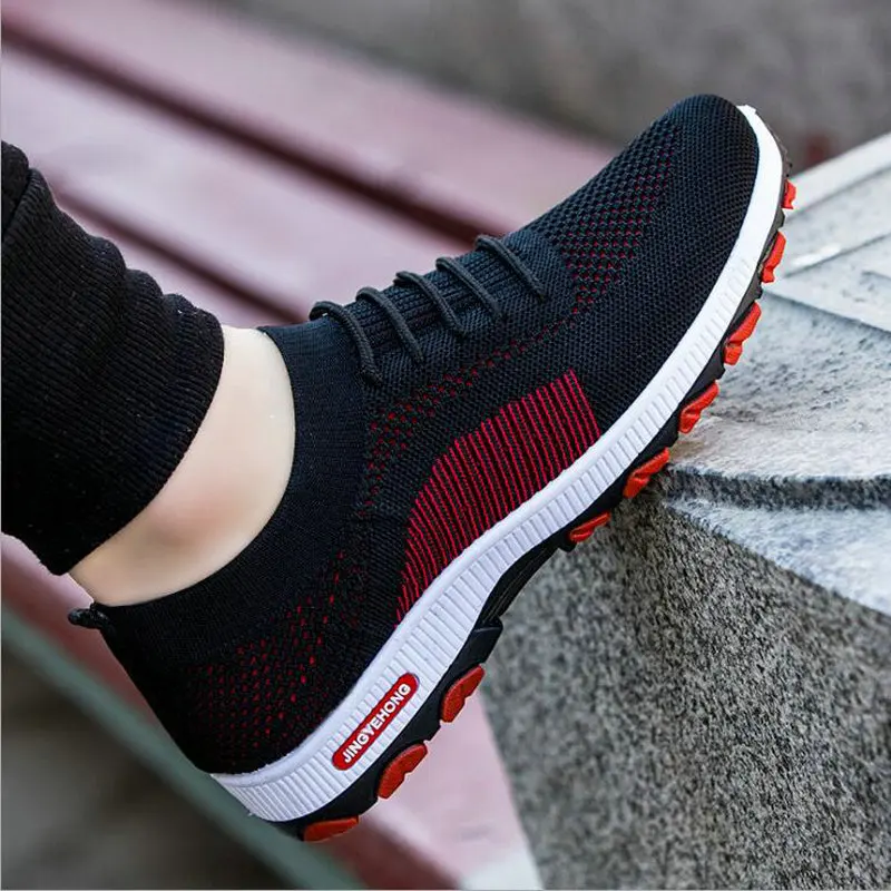 2019 autumn new Hot Sale Men Lace-up Sport Shoes sports Jogging leisure socks shoes C32-91 | Спорт и развлечения