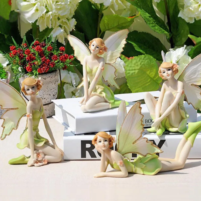 

Creative Flower Fairy Decoration Resin Home Crafts Living Room Bedroom Countertop Decoration Car Ornaments