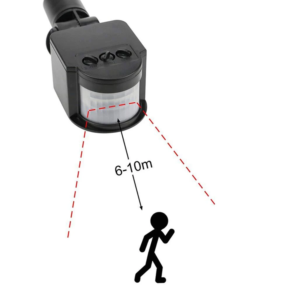 Светодиодный датчик движения 220 В Автоматический Инфракрасный PIR настенный