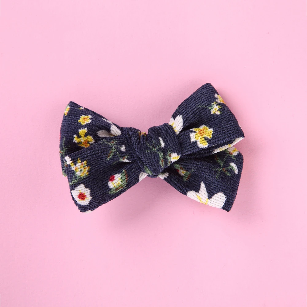 Cute bowknot hair clip Headwear Baby Printed Bow Kids Girls Hairpins Full Cover Clips baby accessories Gifts | Детская одежда и