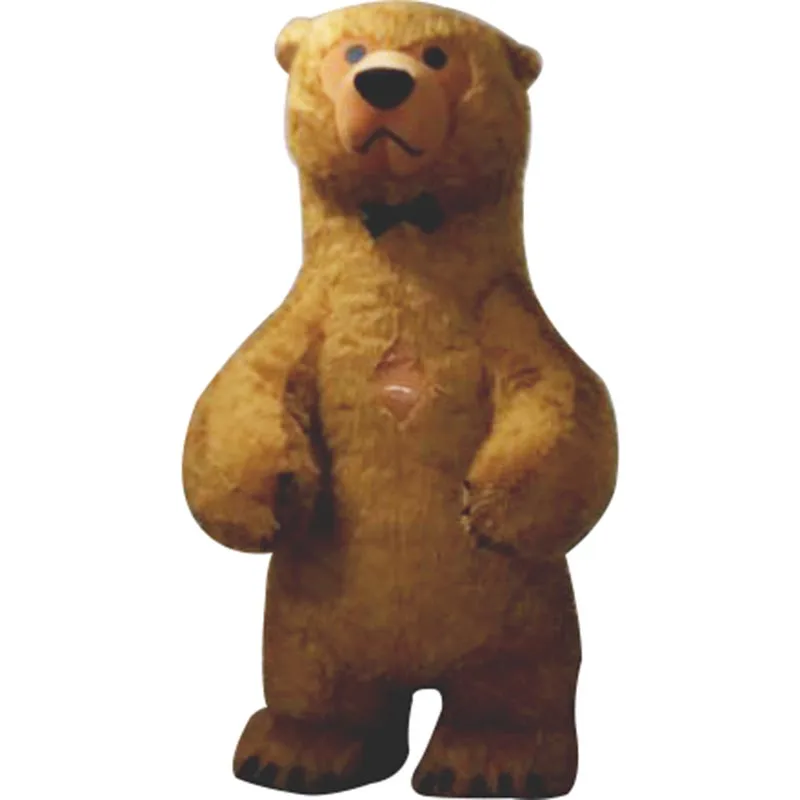 Brown Bear Хэллоуин 2/2. 6/3 м полярный медведь надувной костюм талисмана костюма Косплэй вечерние игра маскарадный карнавальный костюм Рождество взрослый костюм персонажа из мультфильма - Цвет: Brown Bear